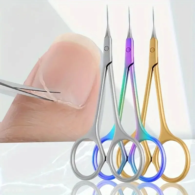 High-Precision Stainless Steel Cuticle Scissors Trimmers for Clean & Safe Nail Care