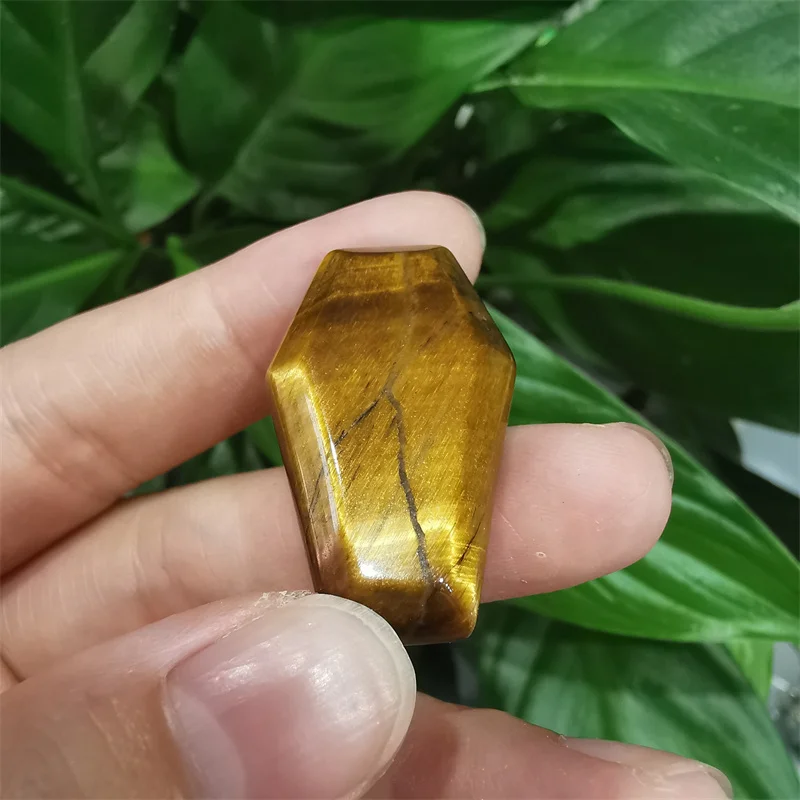 Xiangfu Factory Wholesale Natural Gemstones Mini Polished Crystal Coffin Statue Quartz Trinket Wicca Handicraft DIY Jewelry