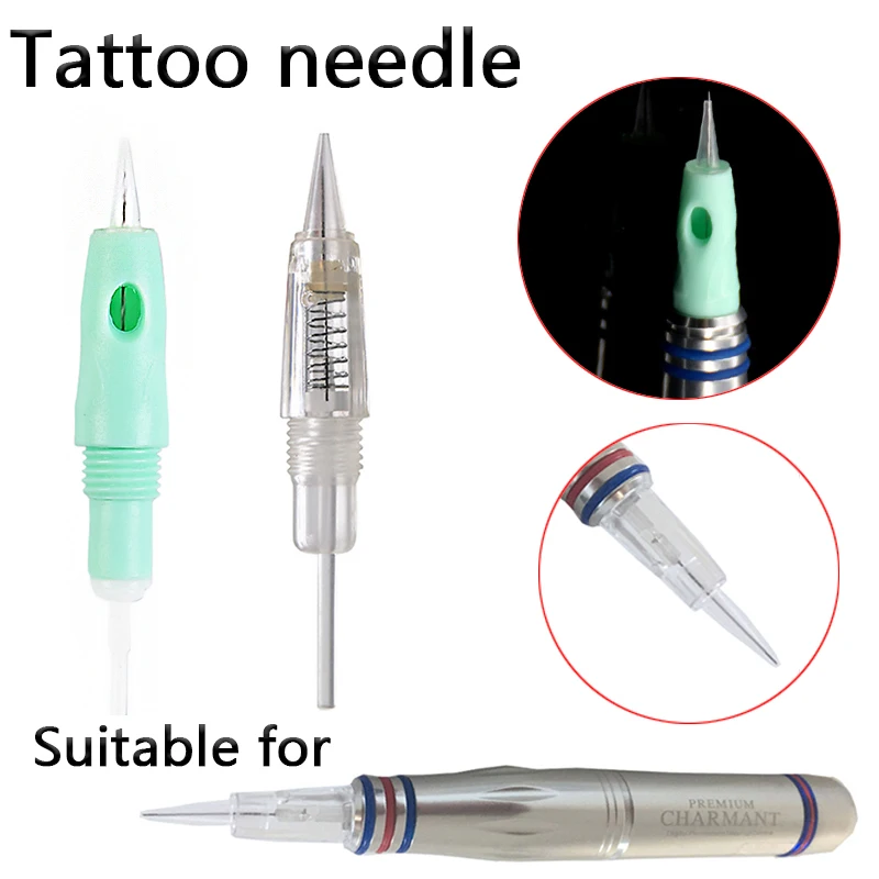 100pcs Screw 1RL 3RL Tattoo Needle Microblading Cartridge Needle for Charmant Device Permanent Makeup Machine Pen Tattoo Machine