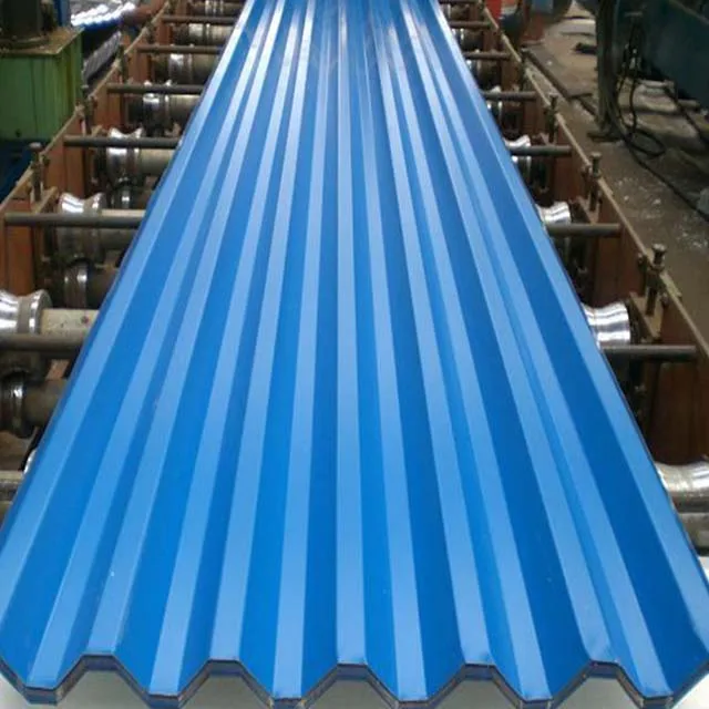 Trapezoid Shape Corrugated Steel African IBR DX51D PPGI Wavy Roofing Sheet