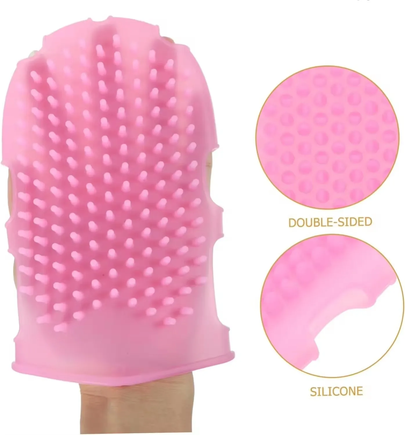 New Arrival Comfortable Double-sided Silicone Bath Brush Silicone Body Cleaning Massage For SPA And Bath Body Scrub Brush Shower