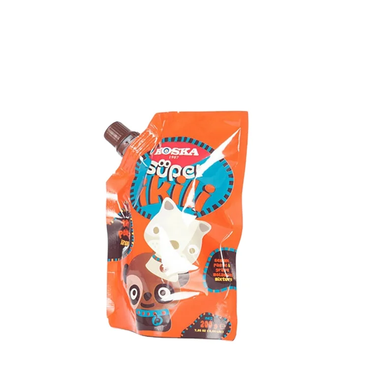 Stand Up Wet Pet Food Retort Pouch Mylar Liquid Squeeze Bag with Spout