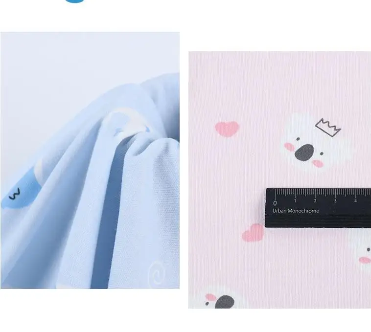 DIY Fabric Cartoon Pattern Printing 100% Cotton Knitting Patchwork Fabric For bay bedding