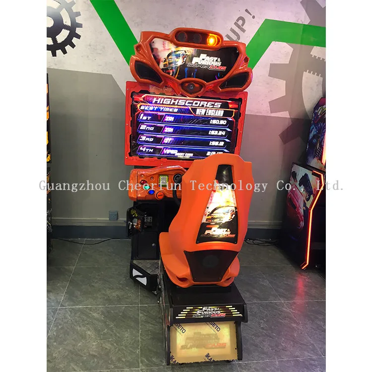 Good Quality Fast & Furious Super Car driving simulator racing car game machine for center amusement