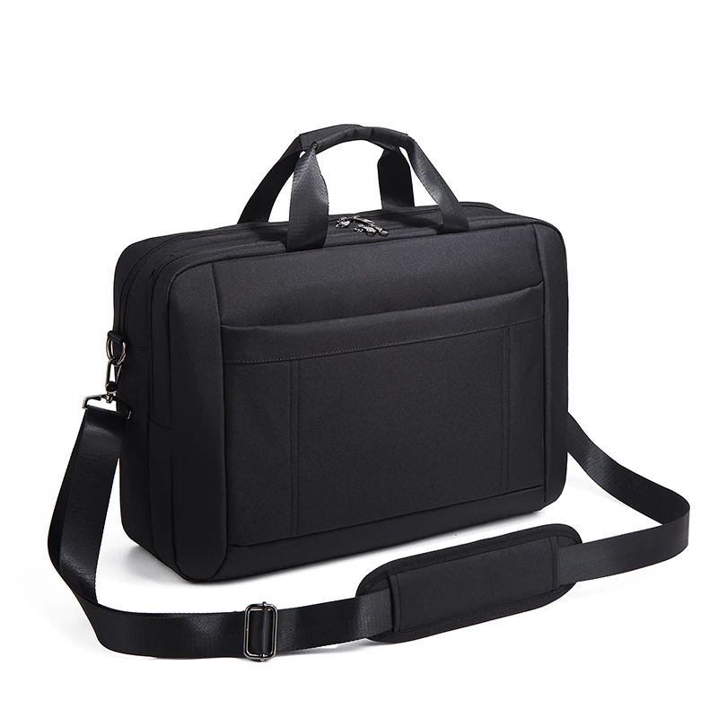 BINHAO Handy Crossbody Oxford Cloth Fashion Large Capacity Business Briefcase Crossbody Bag Classic Black