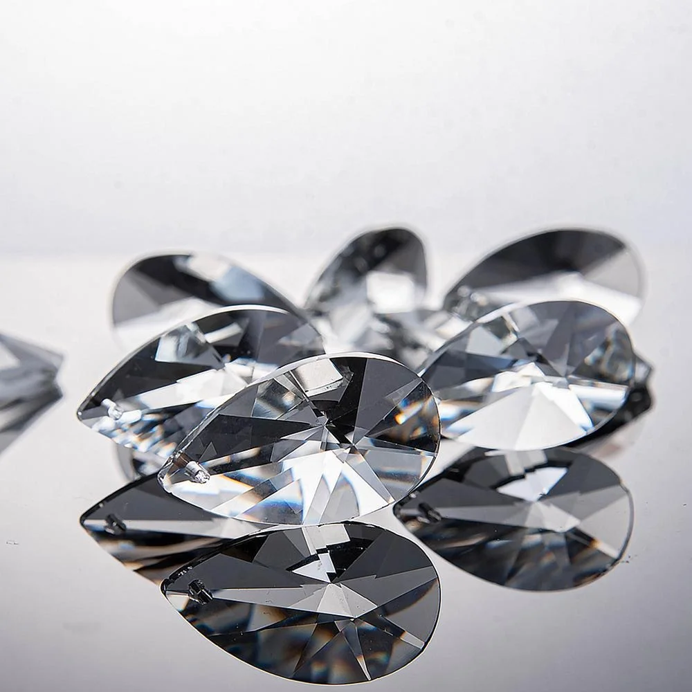 Clear Crystal Chandelier Lamp Lighting Drops Pendants Balls Prisms Hanging Glass Prisms Parts  Home/House Decor