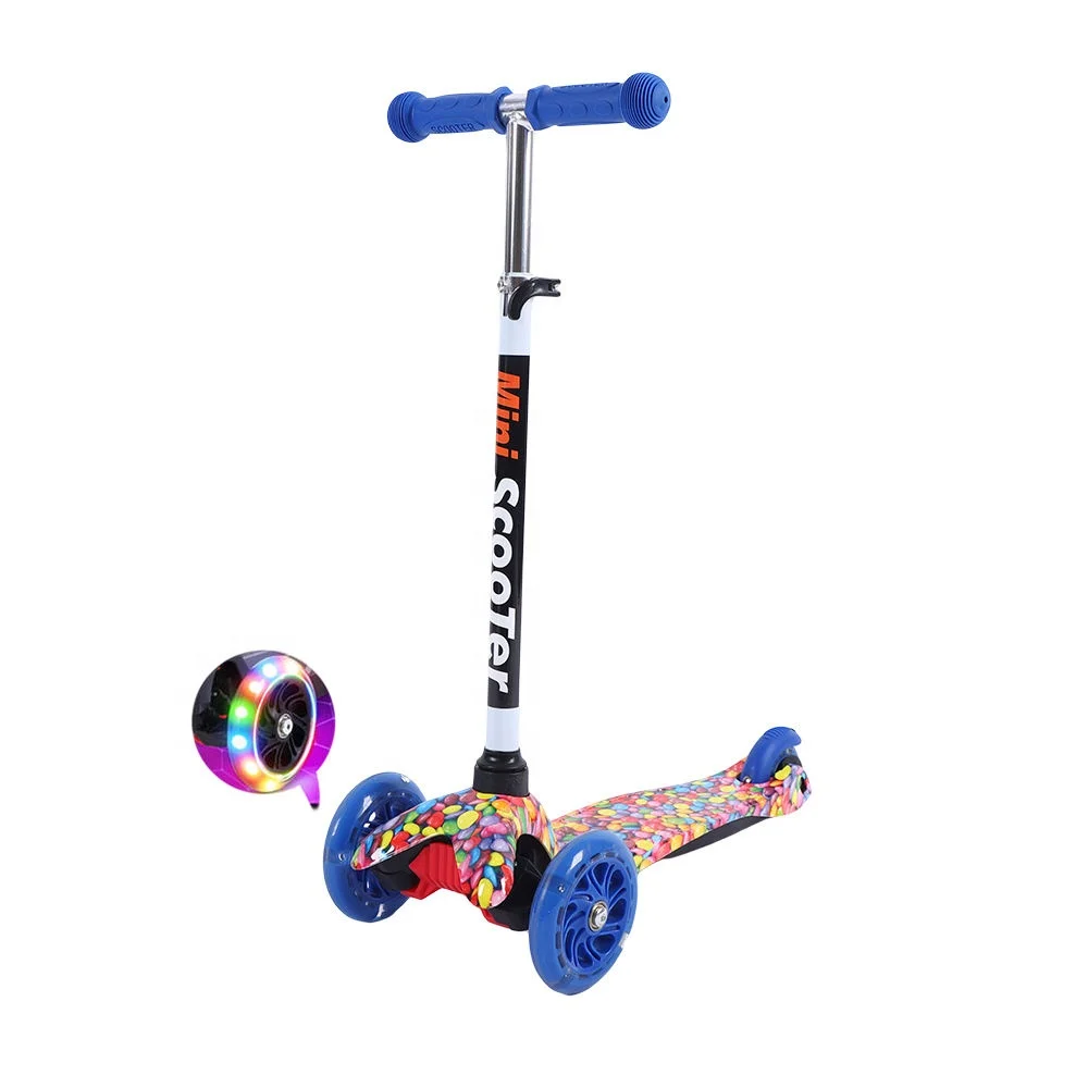 Cheap Price Kick Scooter Kids Pu Led Wheel Toy Scooter Baby Adjustable Children Foot Scooter