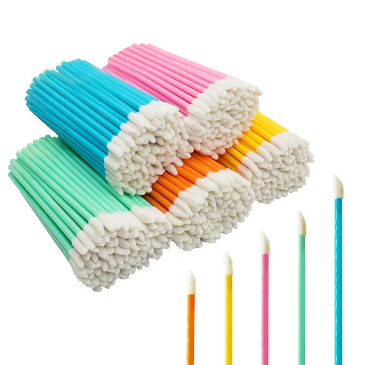 Manufacturer flocking disposable lip brush lip gloss brush lip brush applicator