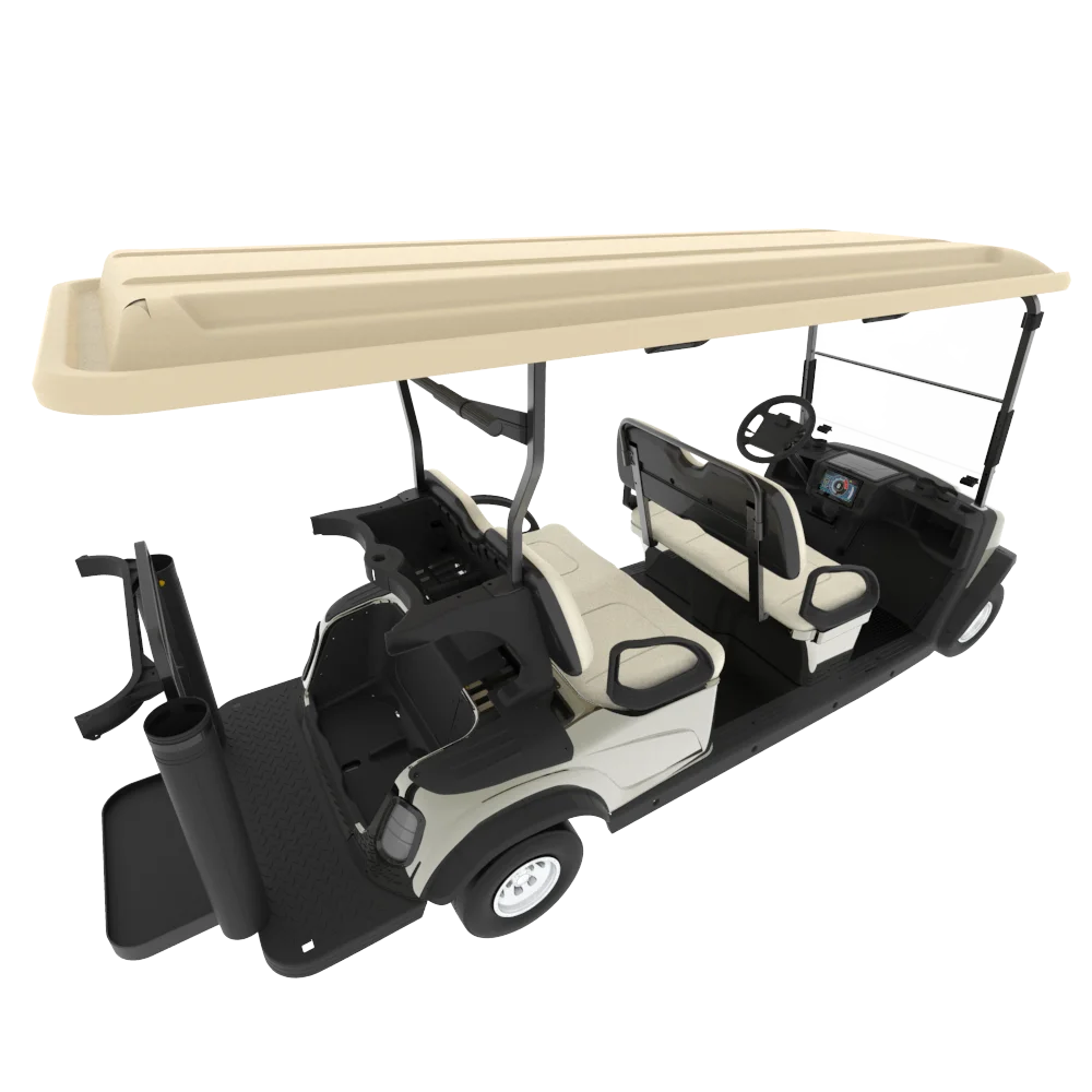 leroad 4 seat electric golf cart gold