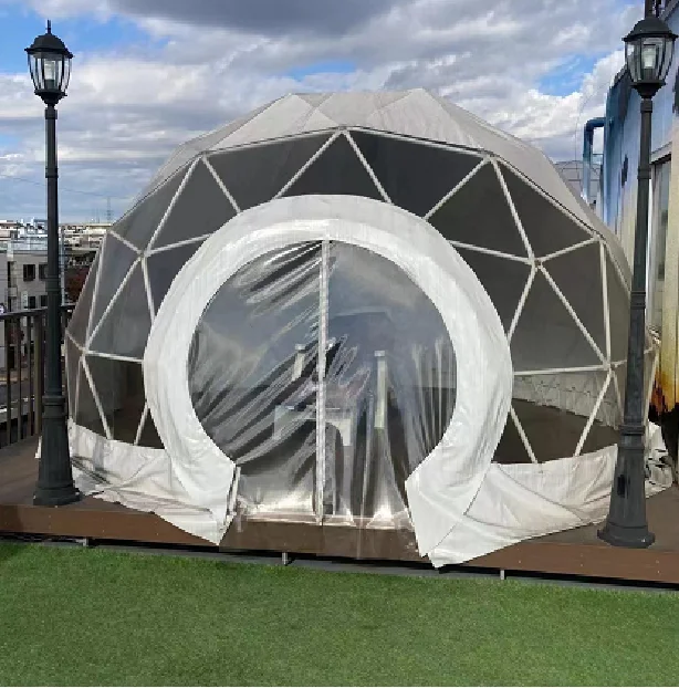 Transparent Tents for Sale Bungalow Prefab with Dome Glamping Dome House 6M Bubble House Bambini Tents for Events