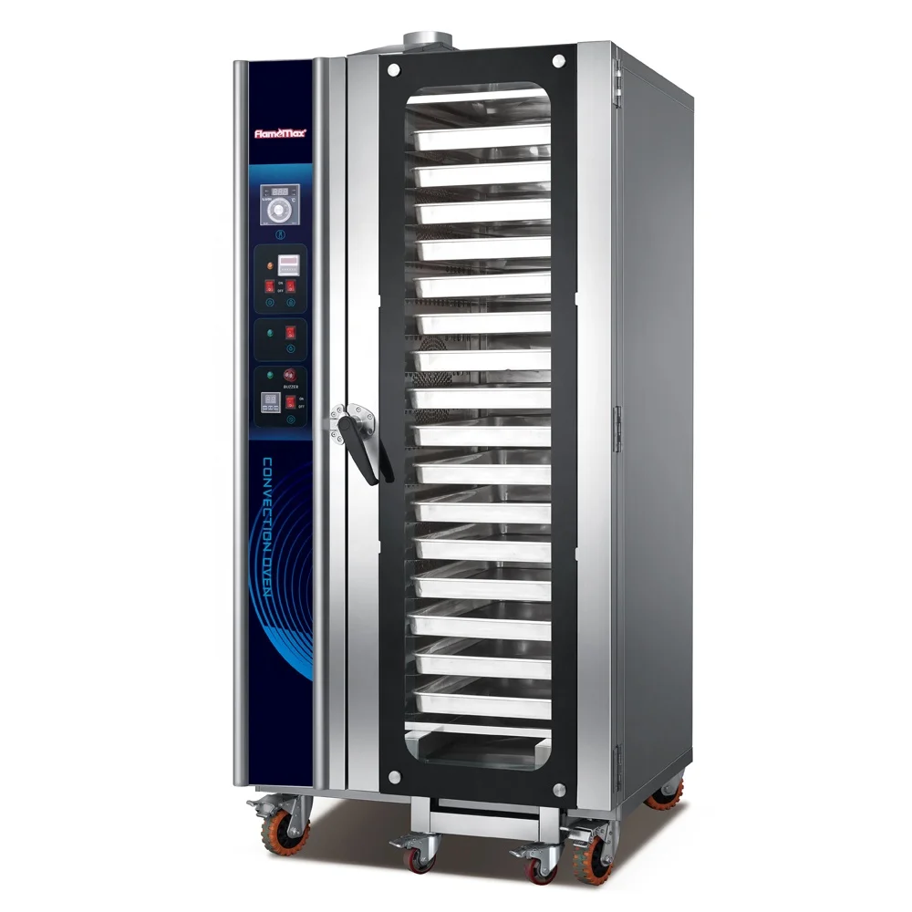 16 Tray Rotary Oven Gas Electric Big Rotating Commercial Bakery Bread Baking Machine Industrial Convection Rotary Rack Oven
