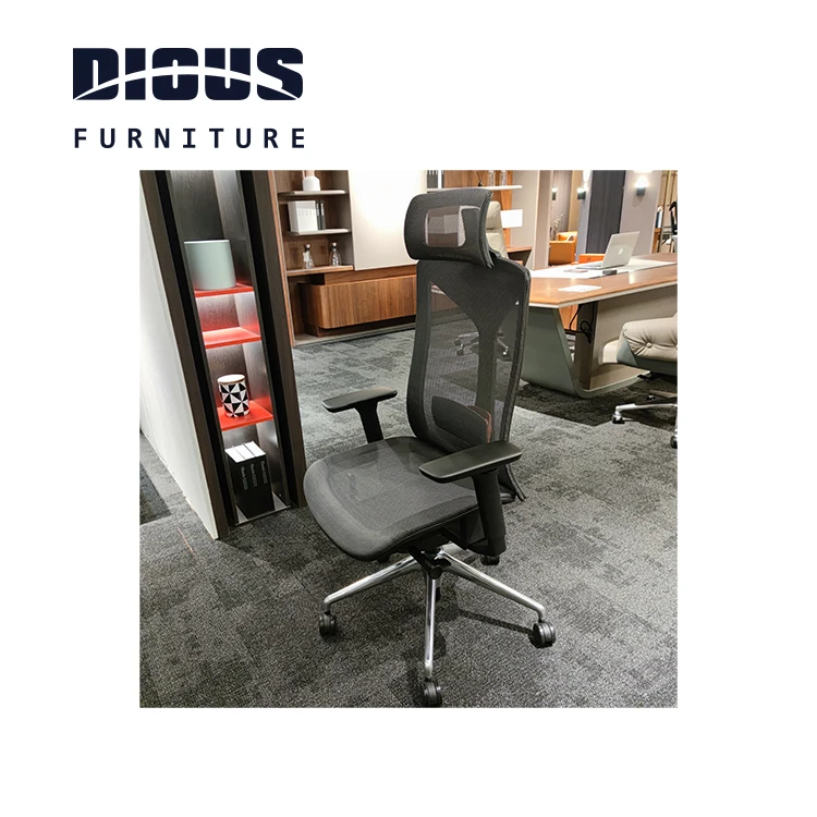 Утомительный высококачественный модный дизайн черный эргономичный офисный стул