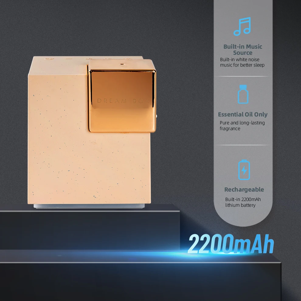 Lemoworld Pure Essential Oil Diffuser 10ml Bluetooth Speaker Aroma Diffuser Ultrasonic Mist diffuser with Music Player Function