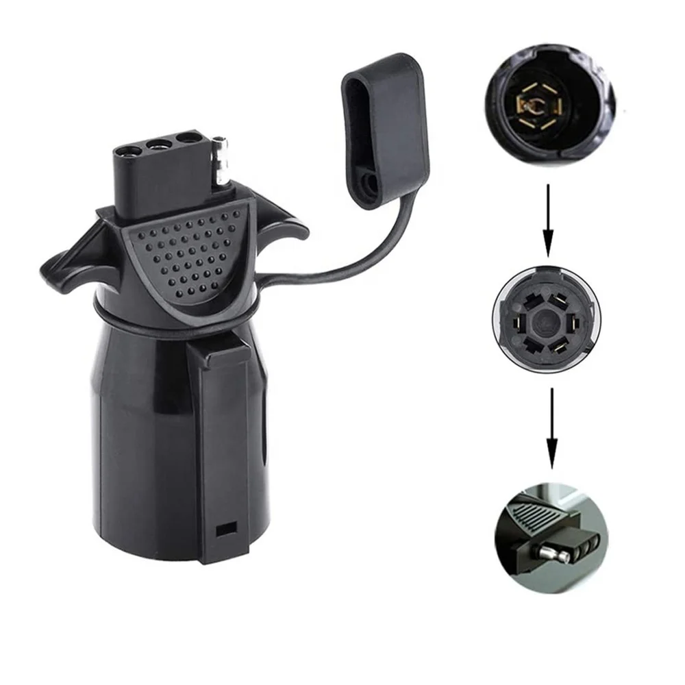 American rv Connector Trailer converter Waterproof 7pin to 4pin Plug Adapter