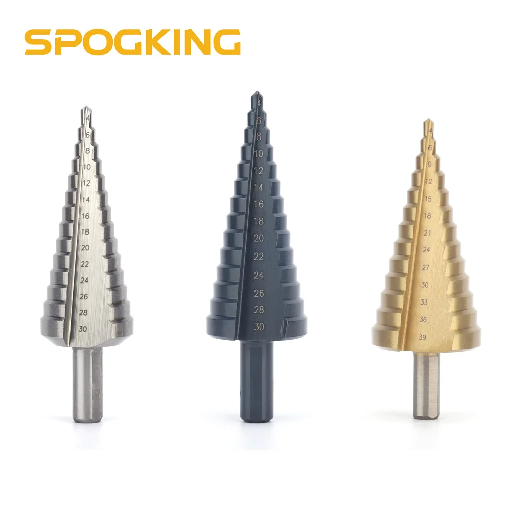 4-26mm 12 steps 4241 Spiral Flute step drill bits for woodworking