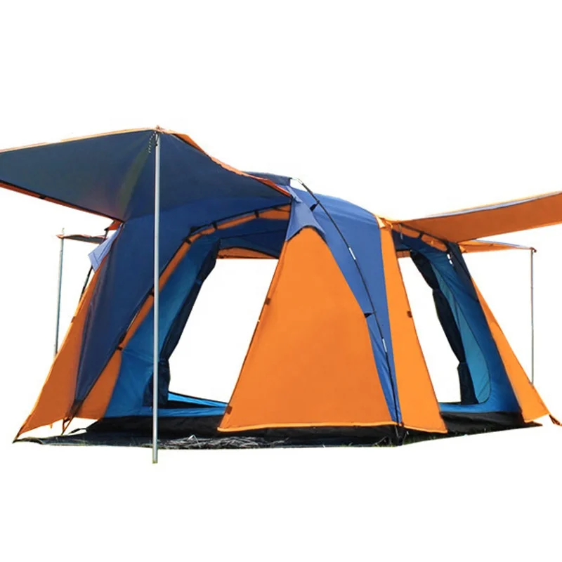 New multi-purpose outdoor waterproof tent in one room two halls full automatic tents for 4-8 people