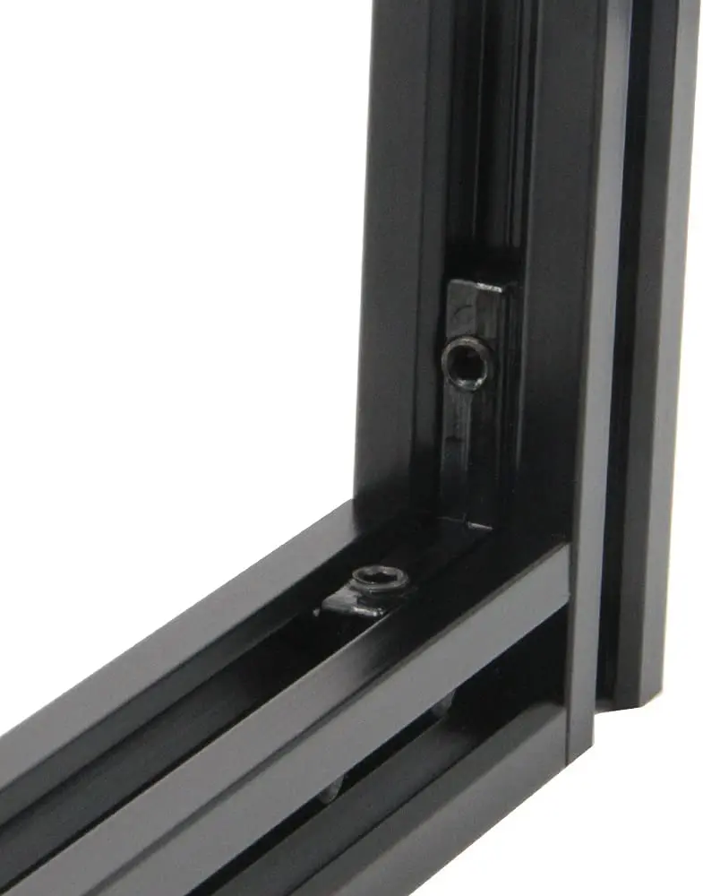 2020 Black T Slot L Shape 90 Degree Interior Inside Corner Connector Joint Bracket