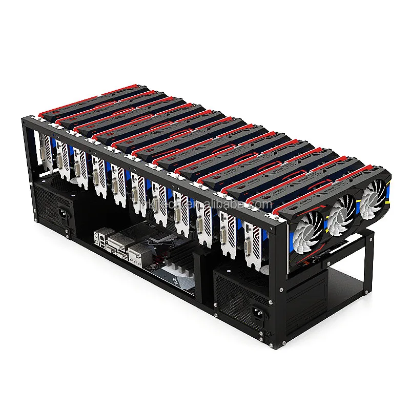  Каркас для майнинга 12 GPU стальная открытая каркас до крипто-монет