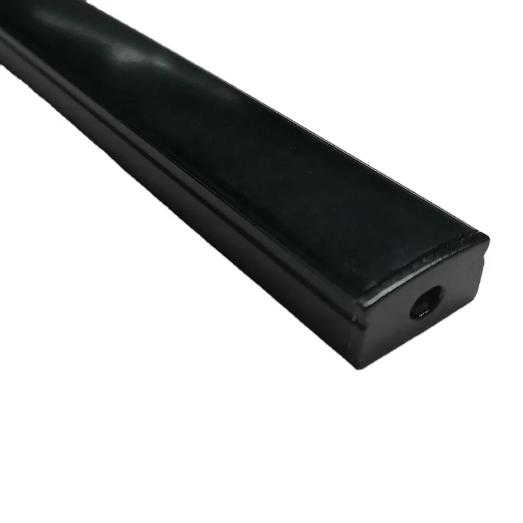 Hot sale factory price 17x8mm black slim aluminum channel LED profiles for LED rigid strips light