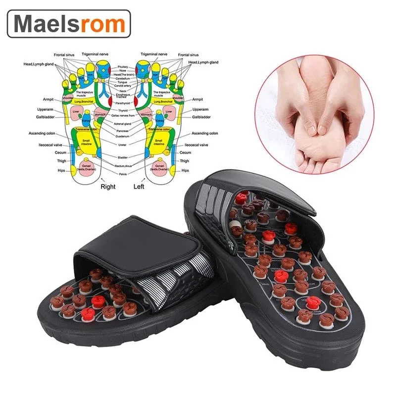Foot Massage Slippers Acupuncture Therapy Massager Shoes For Foot Acupoint Activating Reflexology Feet Care Massagea Sandal