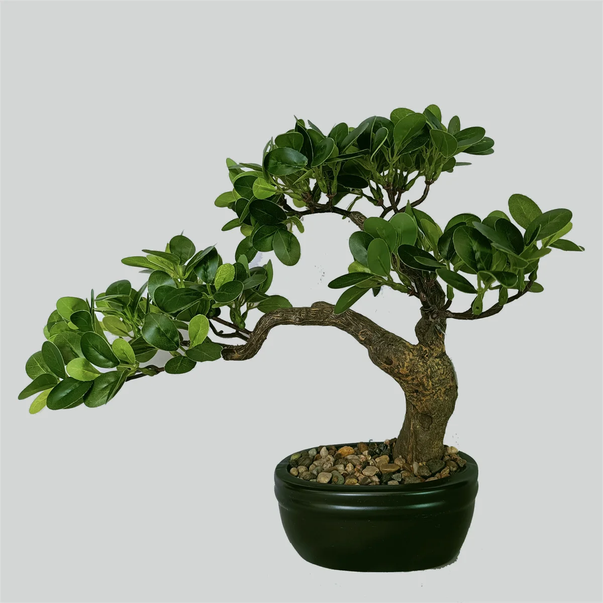 China tradition style plastic pine bonsai 32cm pine bonsai tree for home ttable decor