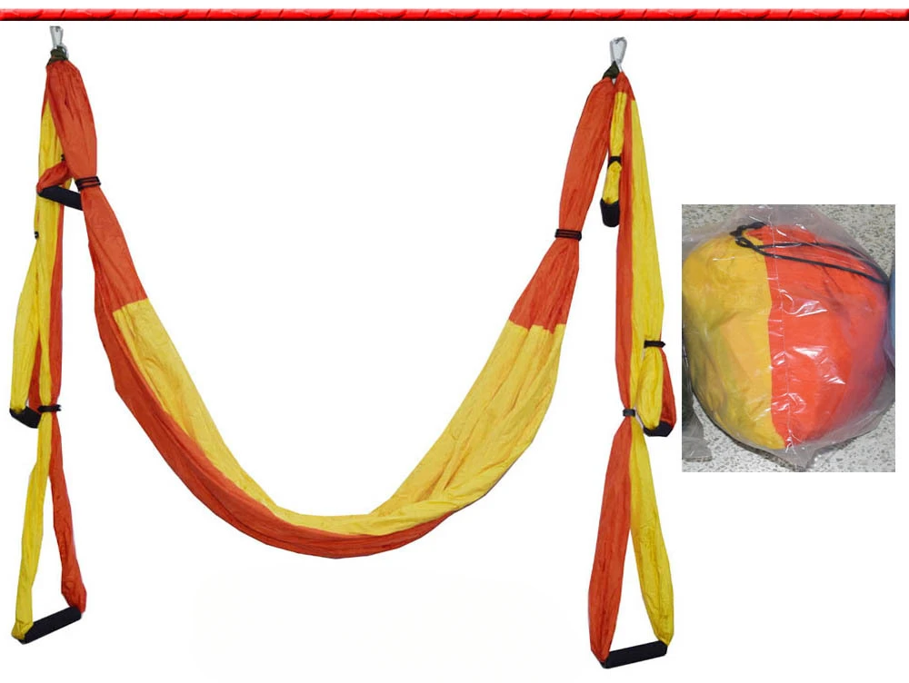 Wholesales Custom Aerial yoga Hammock Anti Gravity Ultralight Parachute Nylon Aerial Yoga Swing Indoor Exercise Equipment