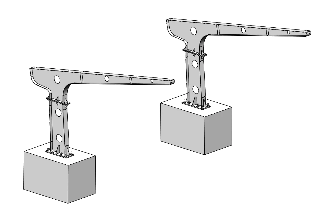 Стальная водонепроницаемая система монтажа на солнечной батарее