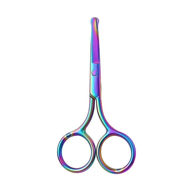 High Quality Beauty Tools Eyelash Scissors For Eyelashes Stainless Steel Scissor Durable Safety Mini Trimming Nose Hair Scissors