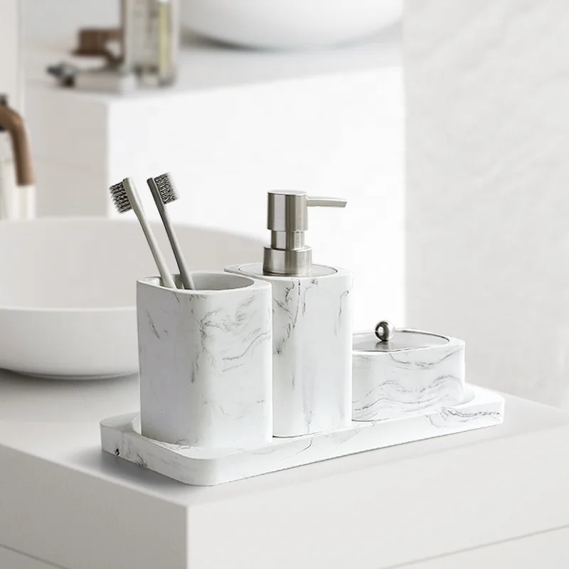 
Four-piece Marble bathroom set 