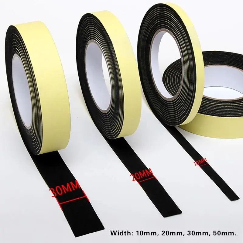 Double-sided Foam Black Coated tape Acrylic Adhesive Pe Sided Foam double sided eva foam tape jumbo roll