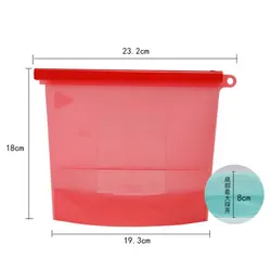 500/1000/1500/3000/4000ml Stand Up Bolsa de almacenamiento Reusable Leakproof Food Storage Bag Set BPA Free Silicone Food Bag