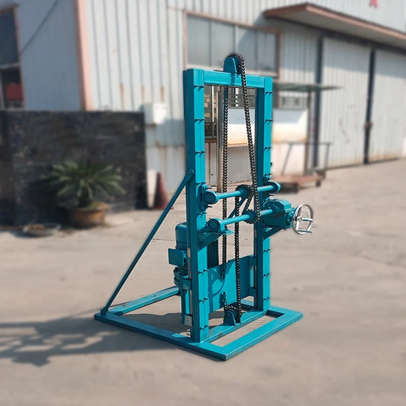 
Portable piling driver for ground screw base solar mounting system 