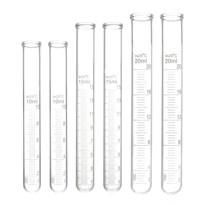 SE12138 лабораторная стеклянная посуда с ободом Круглый донный пробирка пробкой