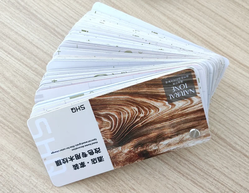 Sample book for PVC decorative film PVC wallpaper roll peel & stick wallpaper self adhesive vinyl film PVC boeing film