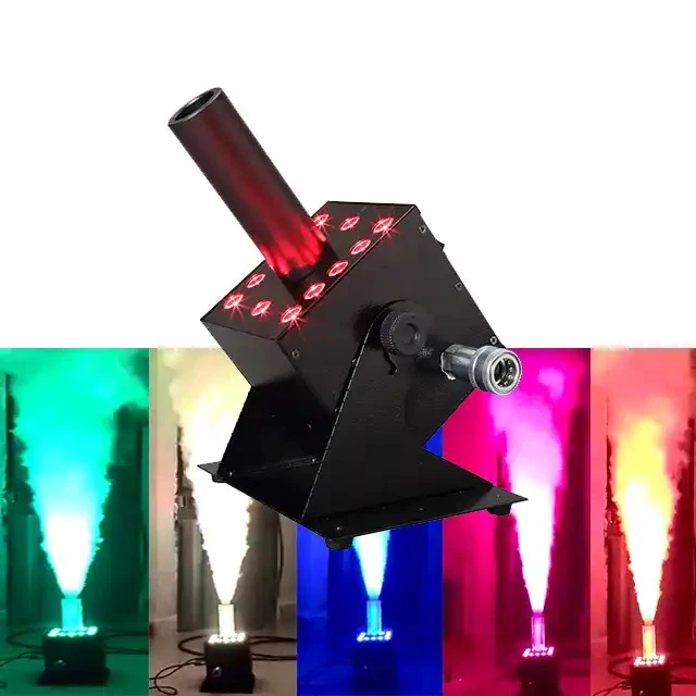Dmx Управление светодиодный Co2 реактивный станок 18x3 Вт RGB 3 в 1 струйный дымовой аппарат сценический эффект DJ диско-пистолет вечеринка