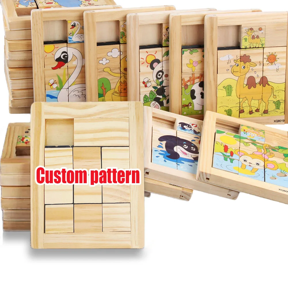 Недорогой Персонализированный Деревянный раздвижной головоломка-головоломка для мозга, игра-головоломка по заводской цене