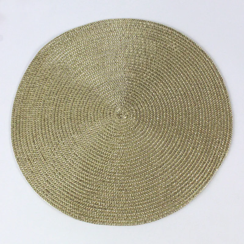 Новый Полипропиленовый плетеный коврик, кухонный обеденный коврик ручной работы, детский стол, круглый плетеный коврик