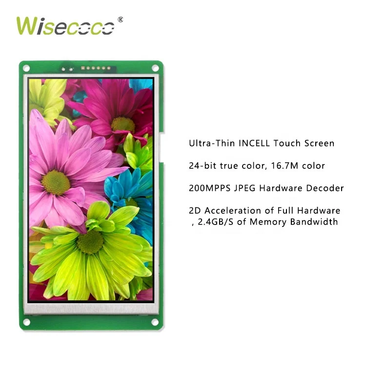 5 Inch IPS 1280*720 Resolution Thin Thermostat Touch TFT LCD  Incell Capacitive Touch Display Screen Panel Module