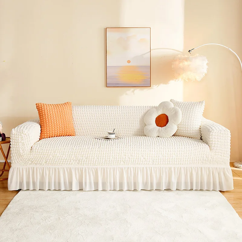 Housse De Fauteuil Fundas Para Sillones Copridivano Forros Para Muebles Sofa Covers Elastic Stretch Three-Seat Sofa Cover Set