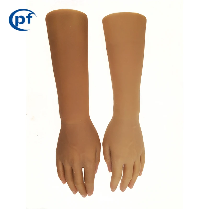 medical artificial limbs parts, prosthetic hand have finger, Silica gel hand