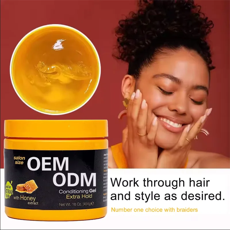 Hot Selling Edge Control Shine And Jam Hair Gel Extra Hold Styling Gel Wax For Black Hair Locks Weaves Braids