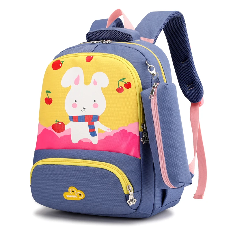 Wholesale Beautiful Printed Kids School Bags Back Pack Pencil Case Bagpack Children Rabbit Backpack