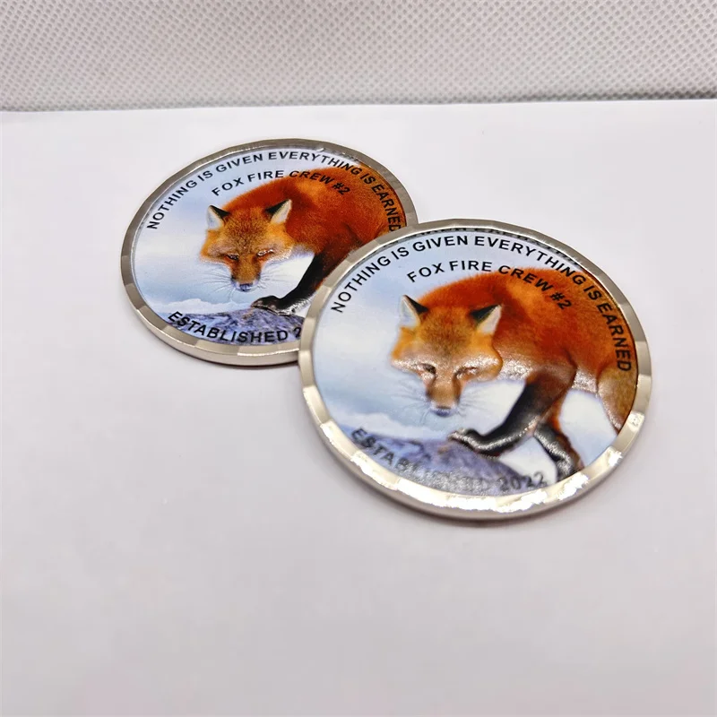 Cheap custom colorful design coins silver plating 3D UV printing metal challenge coins