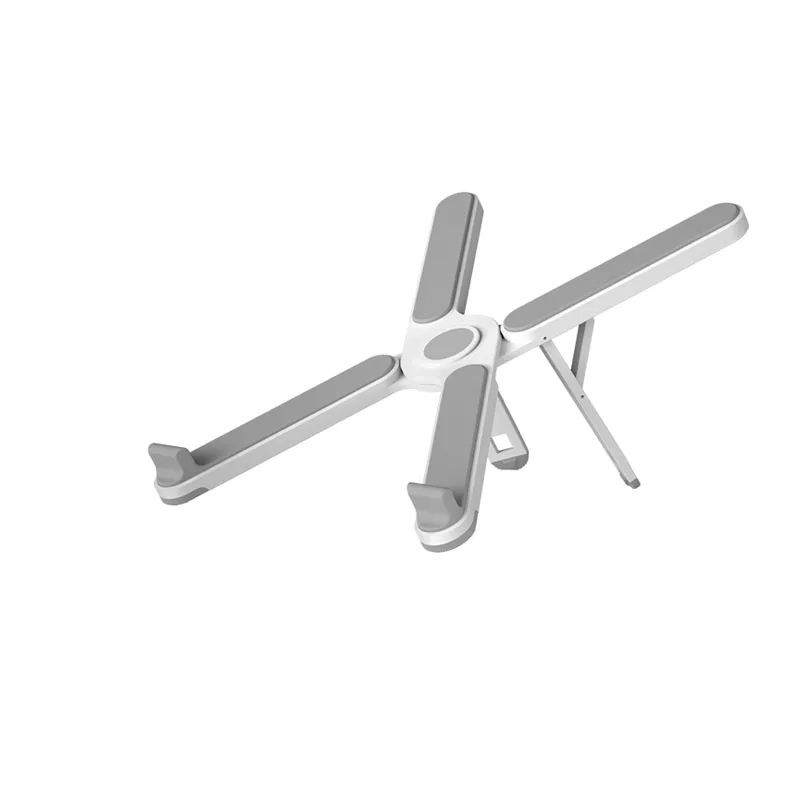 7 Gear adjustable height X shape efficient heat dissipation ABS material light weight laptop cooling stand for office