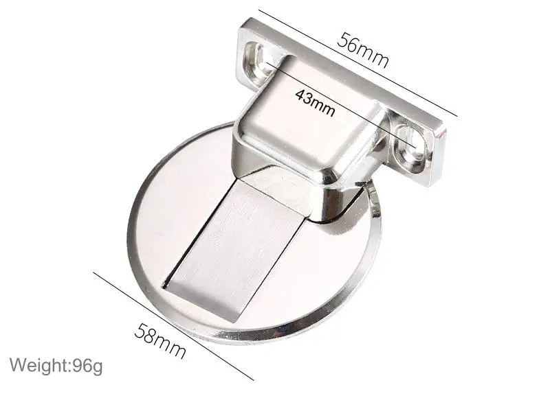 BBDHOME No-drilling floor suction Invisible door wooden door Zinc Alloy Strong magnet Door stopper