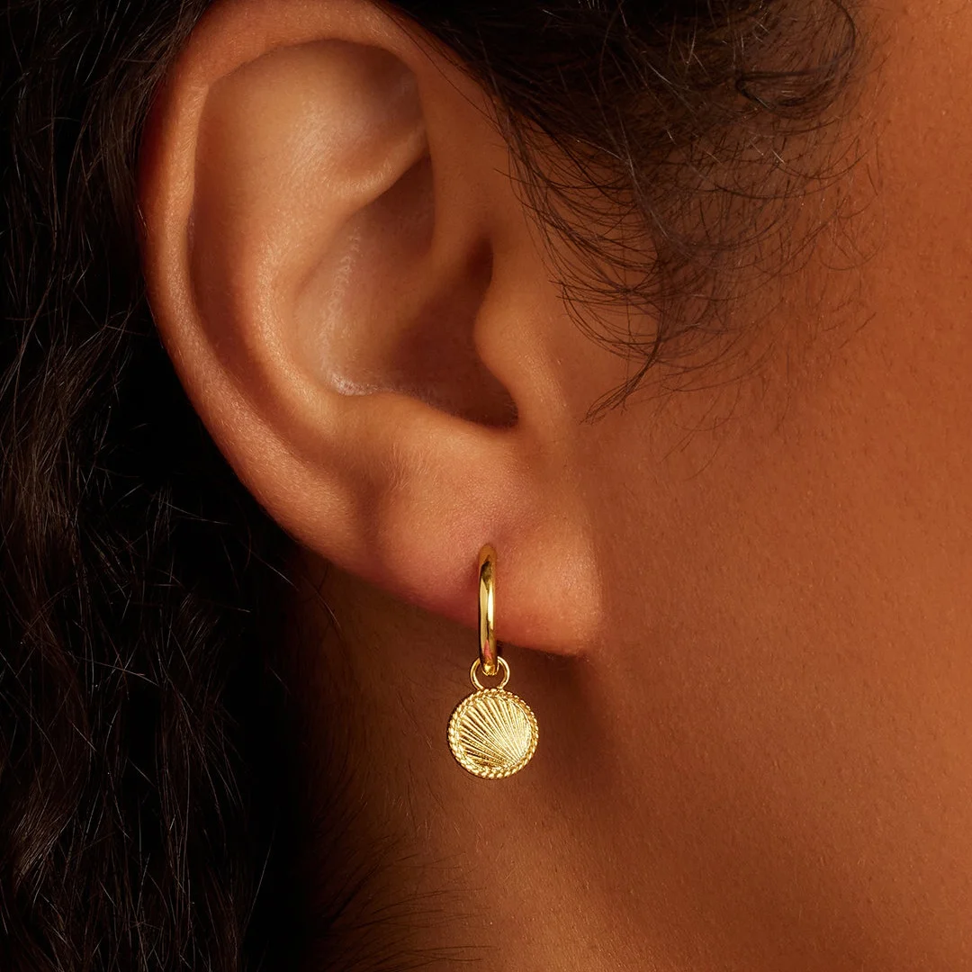 Lyburchi 925 Silver 14K Gold Plated Sunny Pendant Necklace Sun Ray Earrings Rings Summer Beach Jewelry Sets