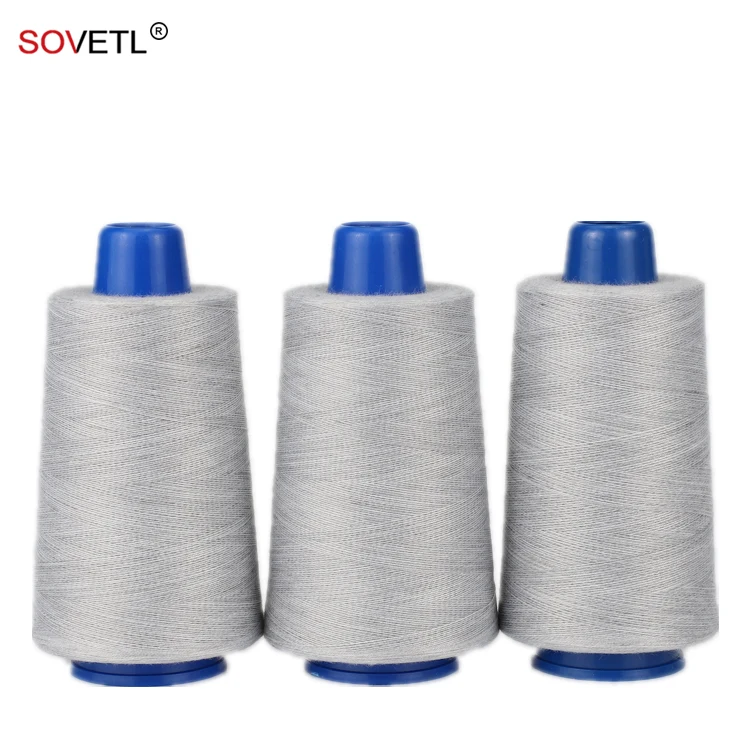 Stainless Steel Conductive Yarn Anti Static Custom Color ESD Staple Fiber Stainless Steel Conductive Yarn for Fabric Garment