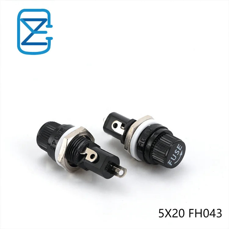 High Quality 5X20mm 6x30MM tube fuse box mini maxi panel mounted type fuse holder screw bayonet   Glass fuse holder