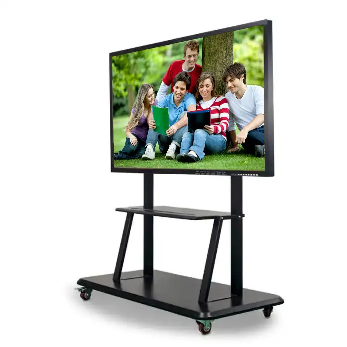 Portable 55 65 75 86 98 110 inch interactive flat panel display electronic interactive board smart whiteboard