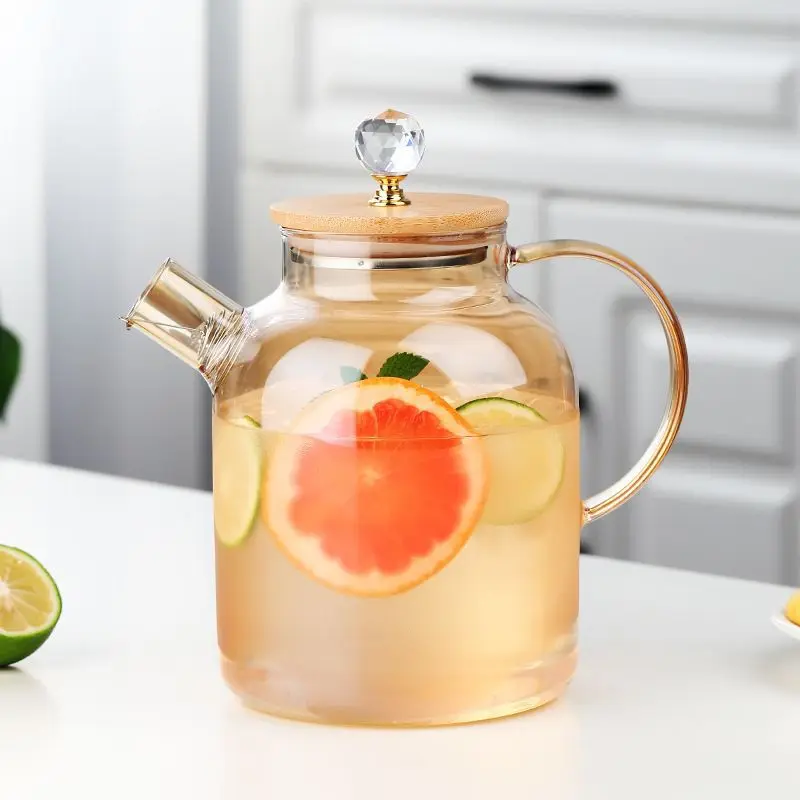 Electroplate 1000ml 1500ml glass kettle ad teapot set luxury china teapot sets arabic teapot